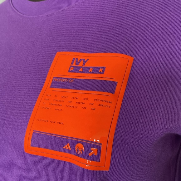 Ivy Park for adidas no gender athletic sweatshirt Size XS - Picture 3 of 17